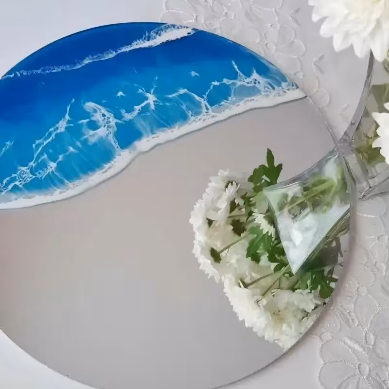 آینه رزینی طرح دریا
