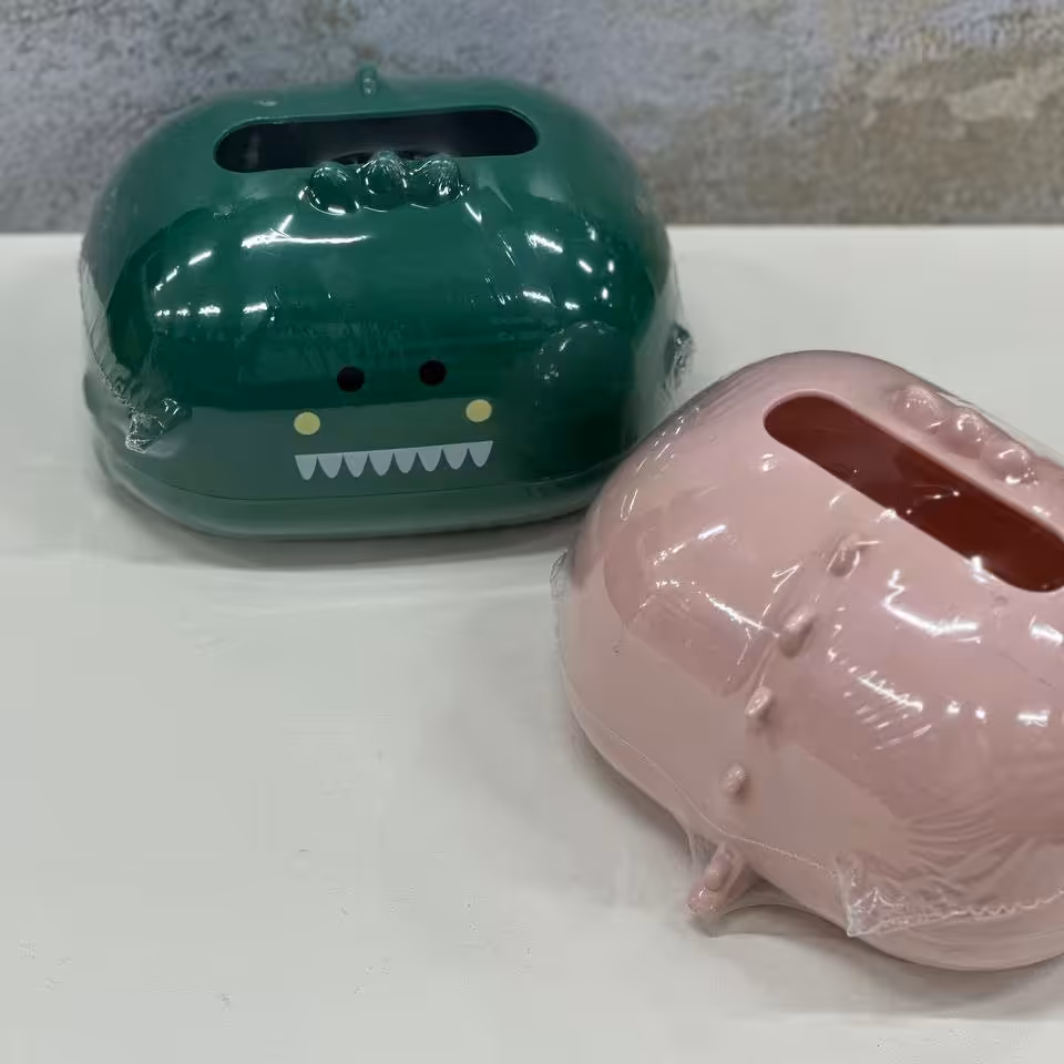 جادستمالی عروسکی سبز و صورتی فانتزی دایناسوری