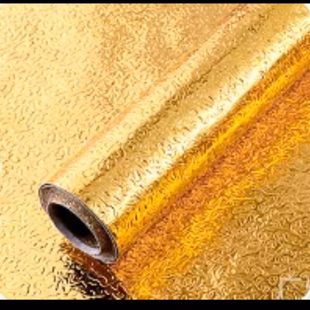 روکش  کابینت  آلومینیومی چسب دار  3 متری مدل  طلایی