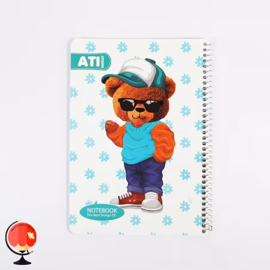 دفتر مشق 50 برگ سیمی طرح تدی آتی