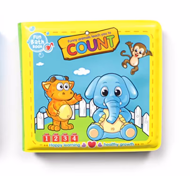 کتاب حمام پلاستیکی حیوانات