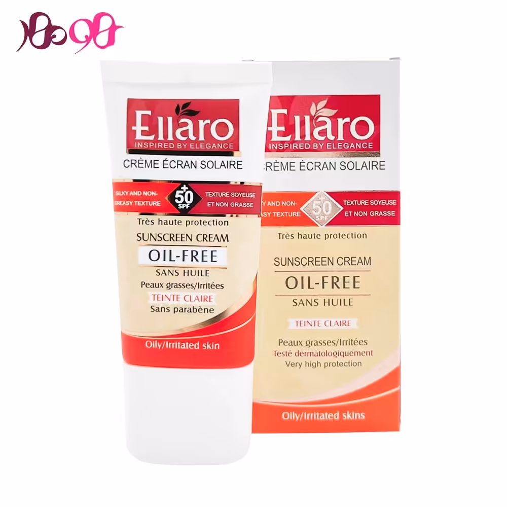 کرم ضد آفتاب بژ روشن پوست چرب الارو - Ellaro SPF50