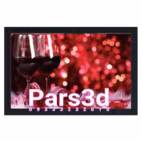 تابلو شب خواب نوری بک لایت سه بعدی گل رز عشق