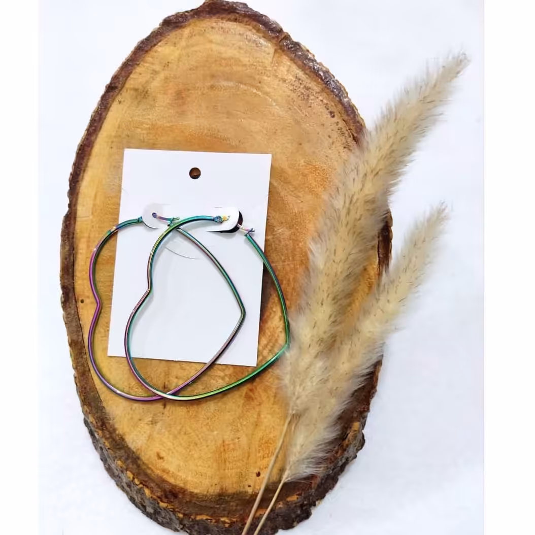 گوشواره هولوگرامی رنگ ثابت