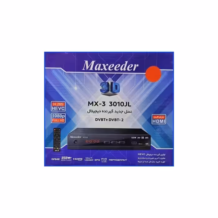 گیرنده دیجیتال maxeeder با گارانتی