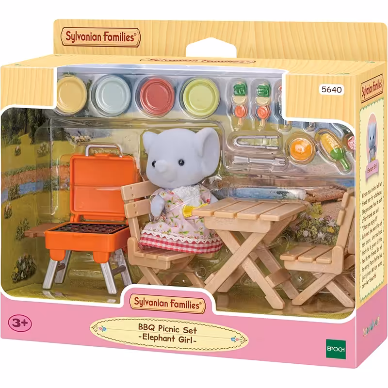 اسباب بازی سیلوانیان فامیلیز Sylvanian Families مدل BBQ Picnic Set -Elephant Girl کد 5640