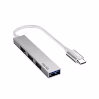 هاب 4 پورت USB-C مدل T809A-نقره ای