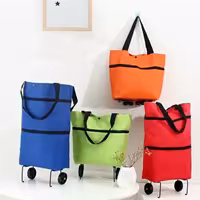 ساک خرید چرخ دار تاشو