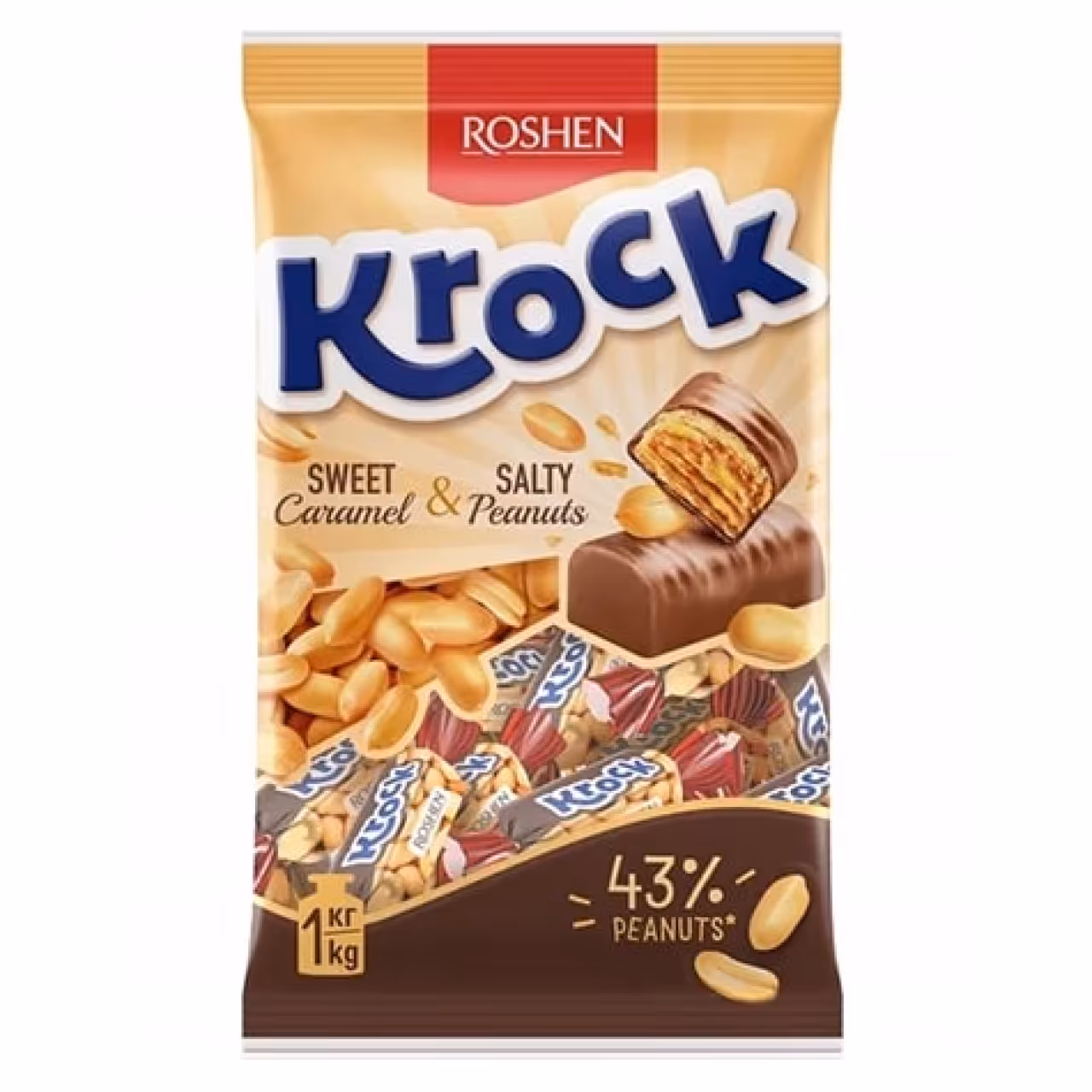 شکلات روشن مدل کراک حجم 1000 گرم