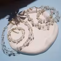 ست گردنبند و دستبند مفتولی بادوام