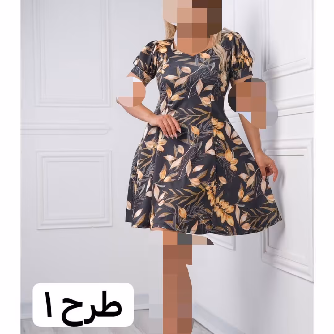 پیراهن پریناز گلدار کد1