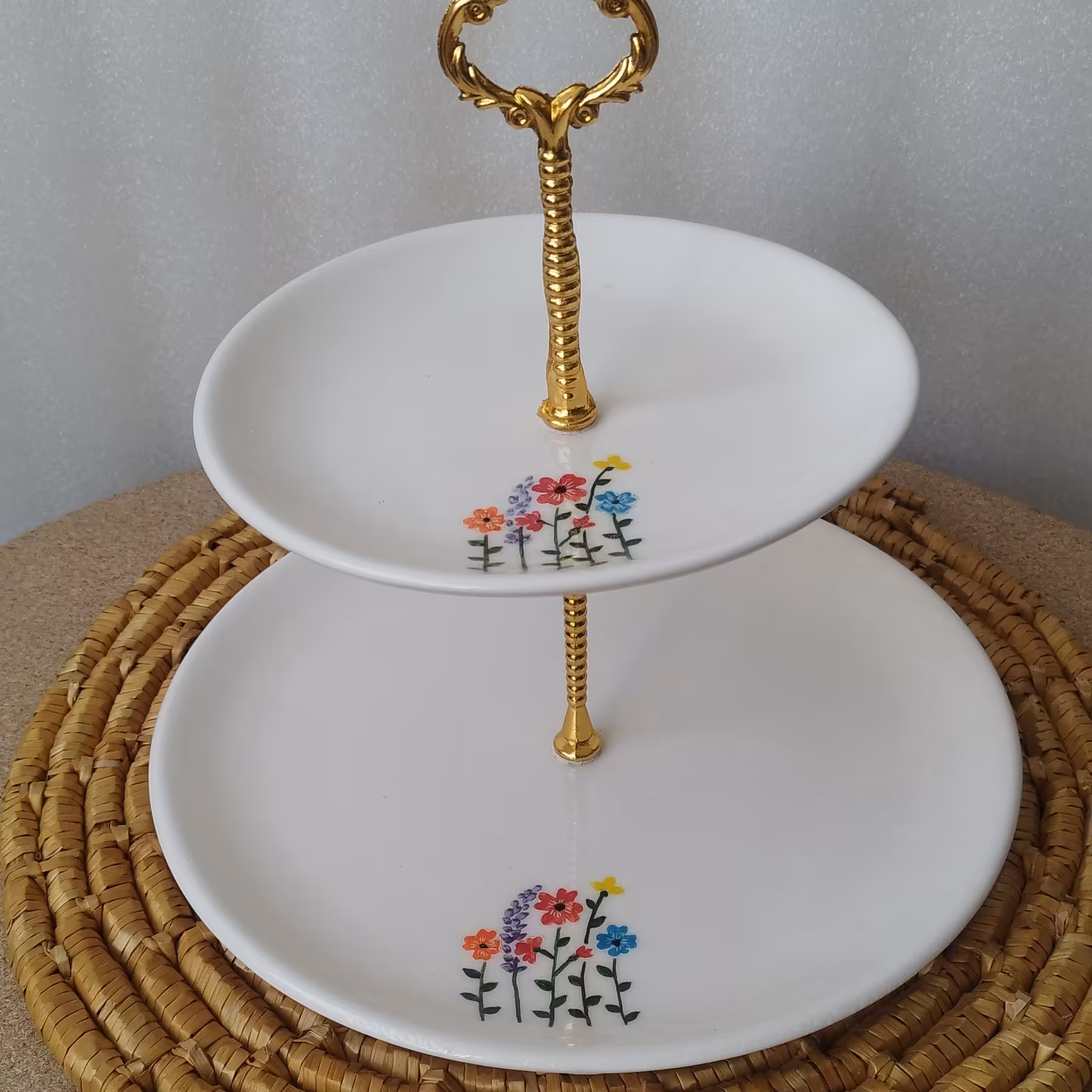 شیرینی خوری دوطبقه سرامیکی