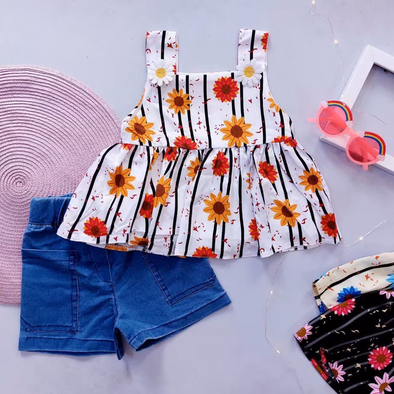 تاپ شلوارک لی بابونه