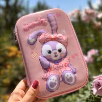 جامدادی تبلتی بزرگ خرگوش صورتی طرح برجسته وارداتی