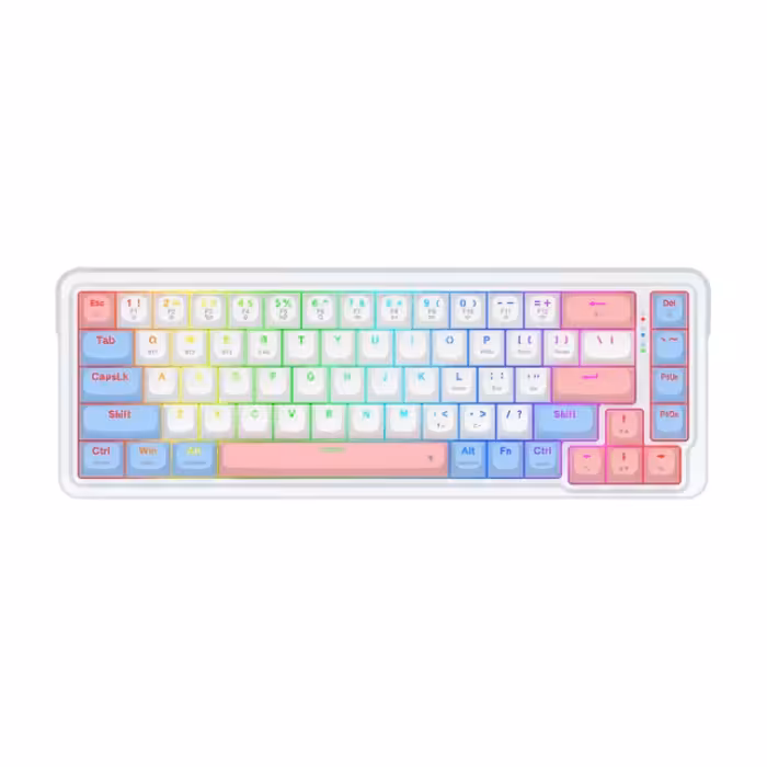 کیبورد بی سیم و با سیم مکانیکال گیمینگ ردراگون مدل Nova Pro K709 RGB WBP