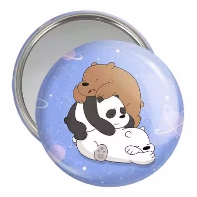 آینه جیبی خندالو مدل سه خرس کله پوک کد 10609