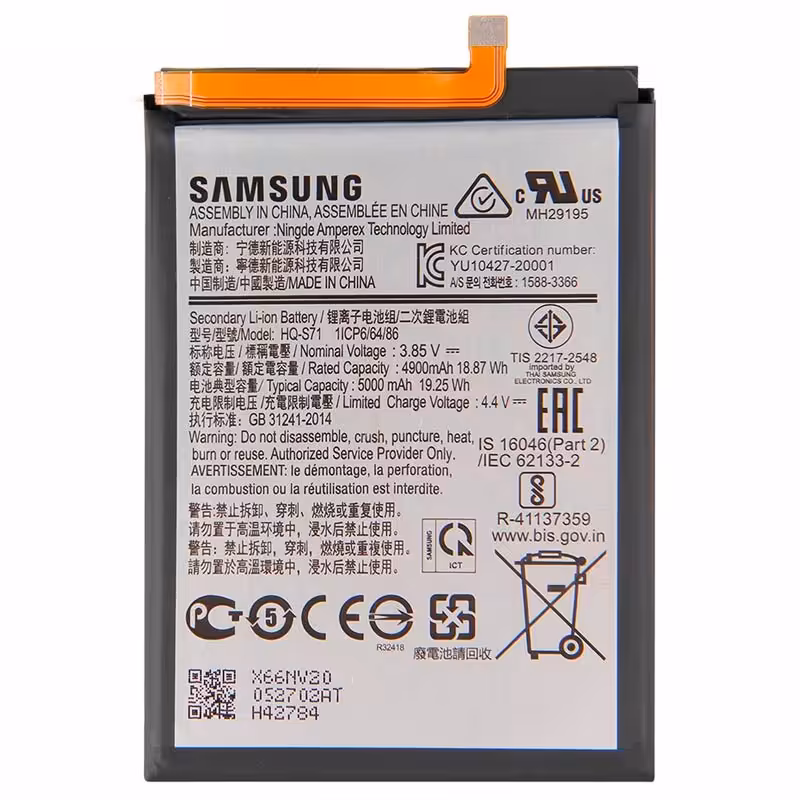 باتری موبایل سامسونگ ظرفیت 5000 میلی آمپر ساعت مناسب Samsung Galaxy M11