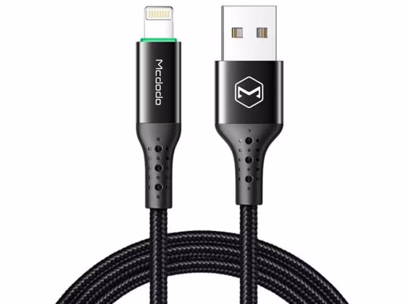 کابل شارژ هوشمند لایتنینگ مک دودو Mcdodo Auto Power Off Lightninig Cable 1.8m CA-741
