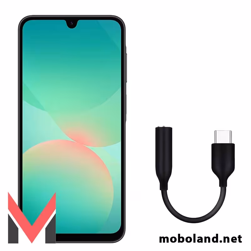 قیمت مبدل تایپ سی به جک صدا سامسونگ Galaxy A26 5G - موبولند