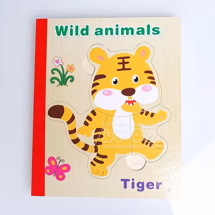 پازل کتابی چوبی 6 صفحه ای حیوانات کد XLE-609