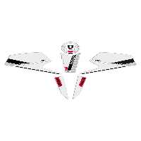 محافظ باک و برچسب سفید GP CF MOTO 450 NK 2024 PAD TANK GP KOMPOZİT