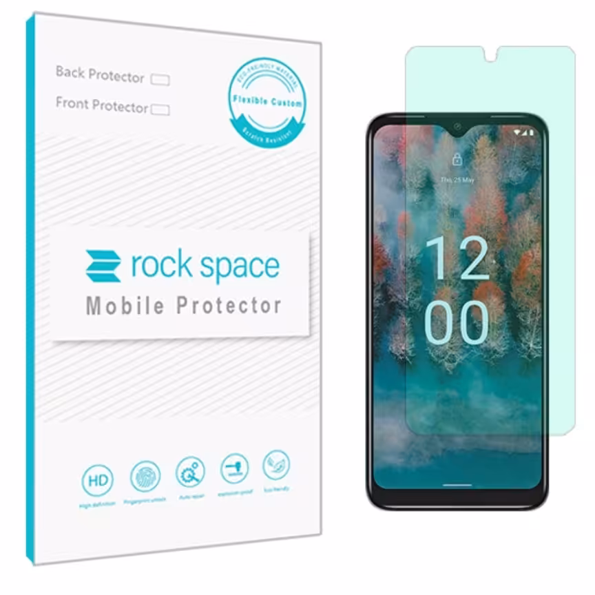 گلس نوکیا C12 مدل نانو هیدروژل گرین لایت برند راک اسپیس