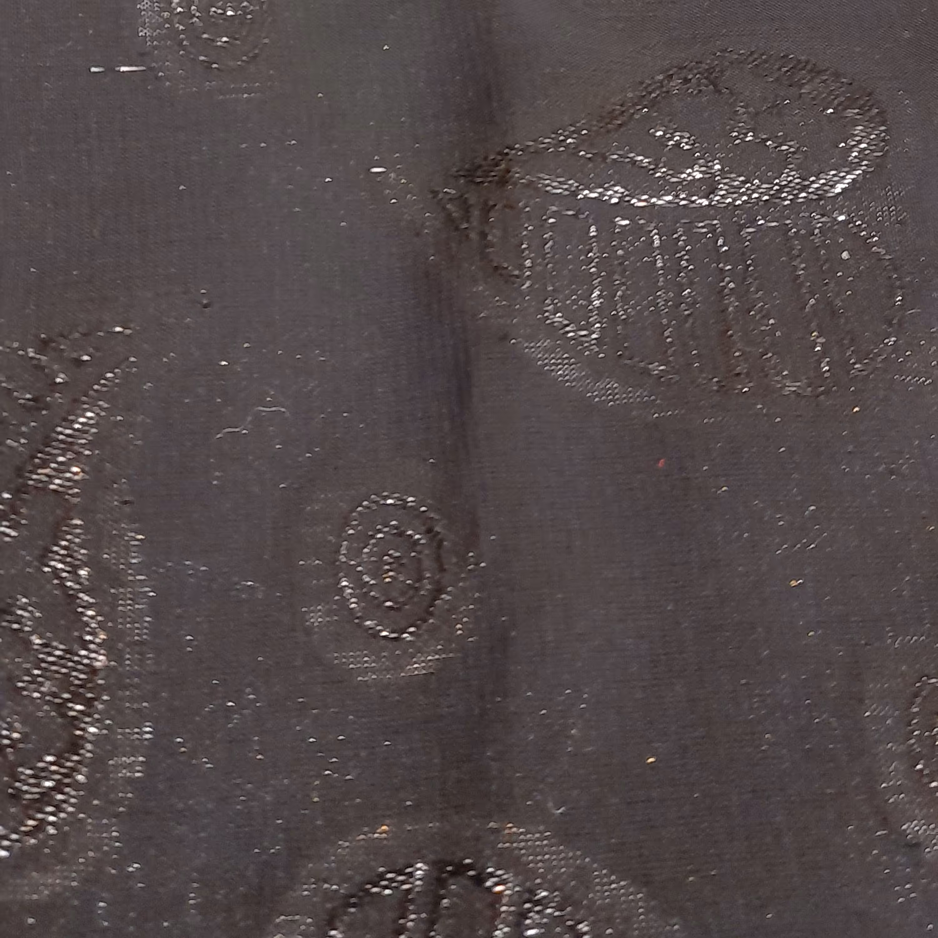 چادر حریر مشکی طرحدار  قد 160