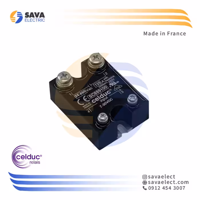 خرید رله الکترونیکی (SSR) تک فاز 125 آمپر SC889100 سلدوک فرانسه | ساوا الکتریک