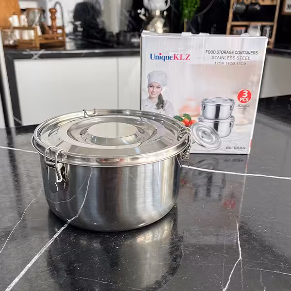 ظرف غذا استیل بزرگ