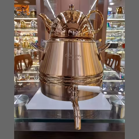 کتری قوری استیل رزگلد اوبرون