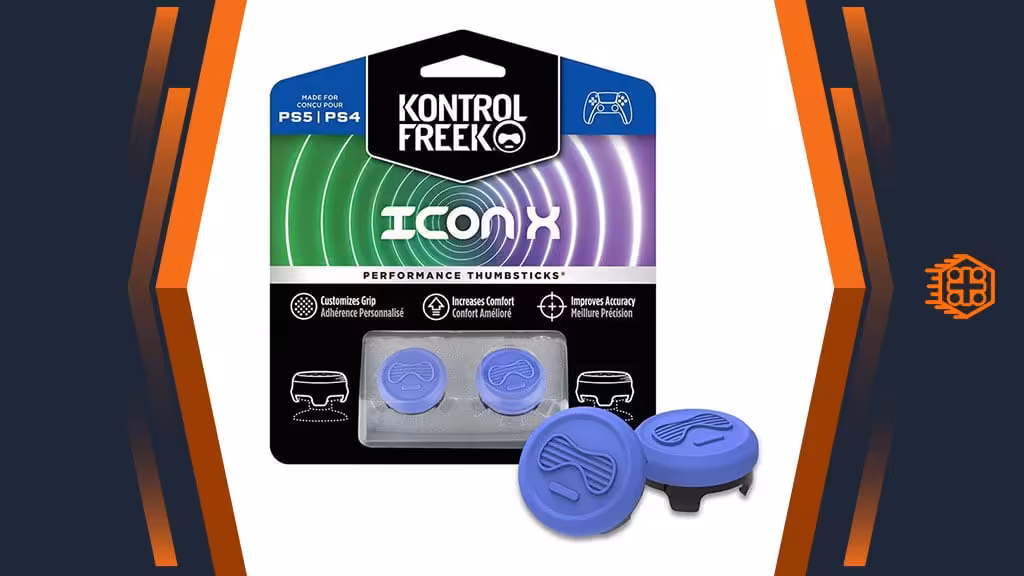 کاور آنالوگ کنترلر KontrolFreek مخصوص پلی استیشن – طرح Icon X Blue