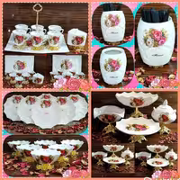 سرویس ترانسفر  25 تکه پذیرایی طرح گل سرخ 