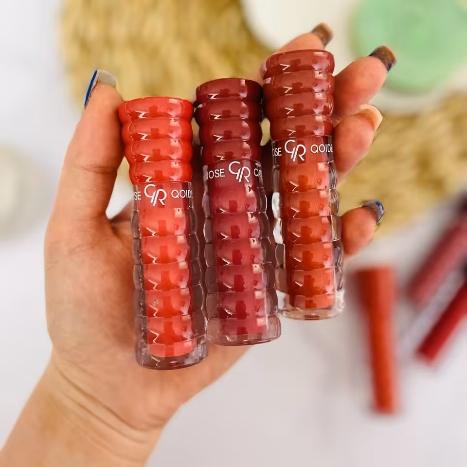 پک6تایی رژلب مایع پیچی گلدن رز   