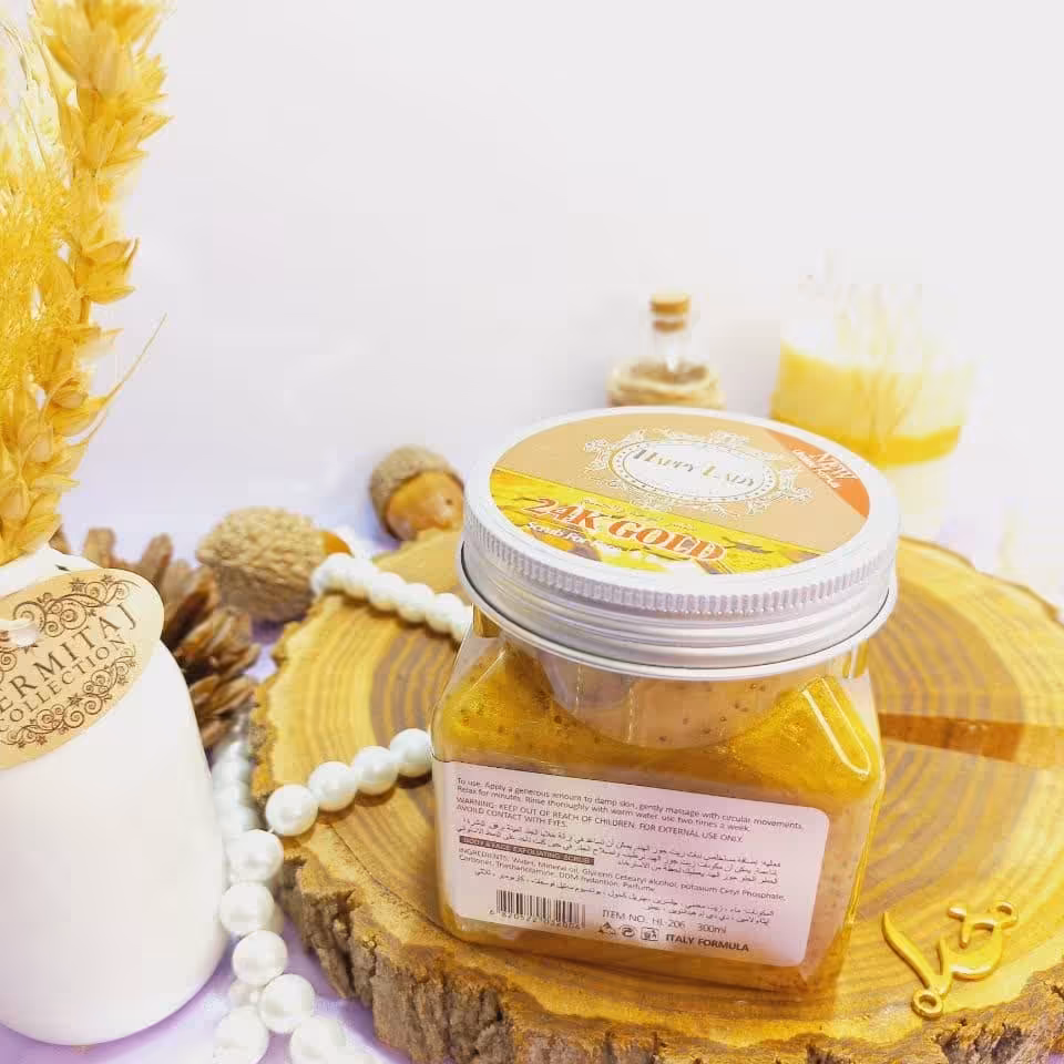 اسکراب  ولایه بردار شنی صورت وبدن با 4رایحه(هپی لیدی