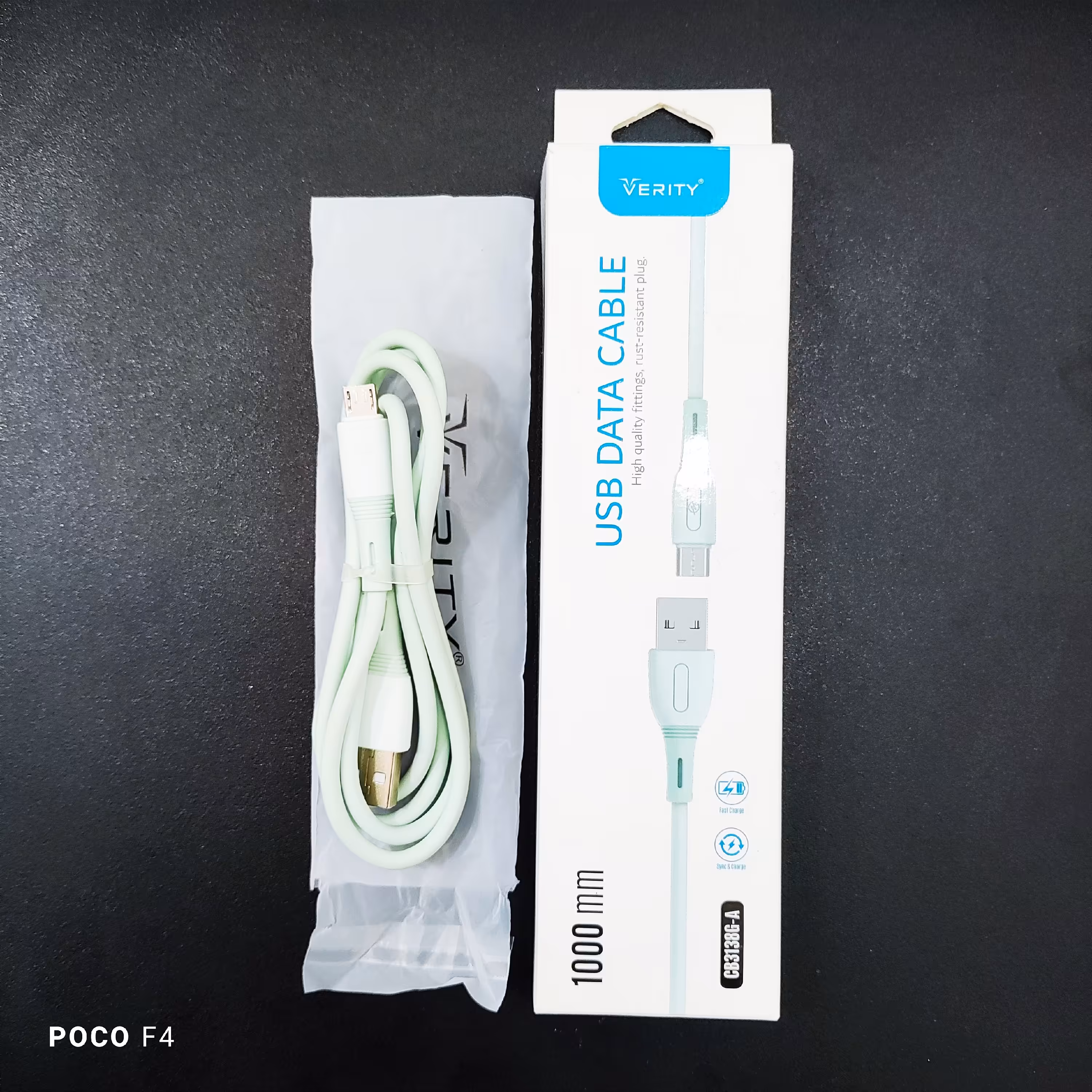 کابل  شارژر میکرو ژله ای    verity CB318G-A