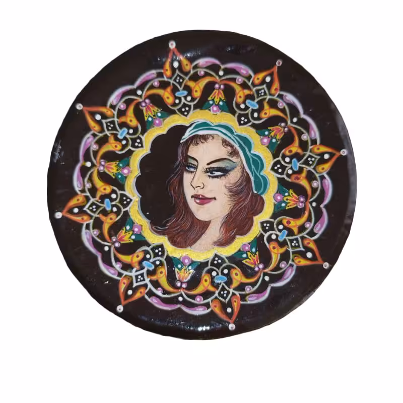 قلمدان طرح  چهره قاجاریه (نگه دارنده زیورآلات)