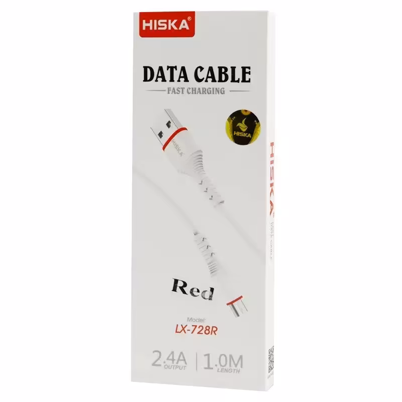 کابل تبدیل USB به microUSB هیسکا مدل LX-728R طول 1 متر