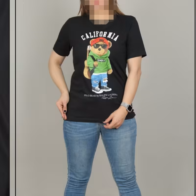 تیشرت طرح خرس اسپرت