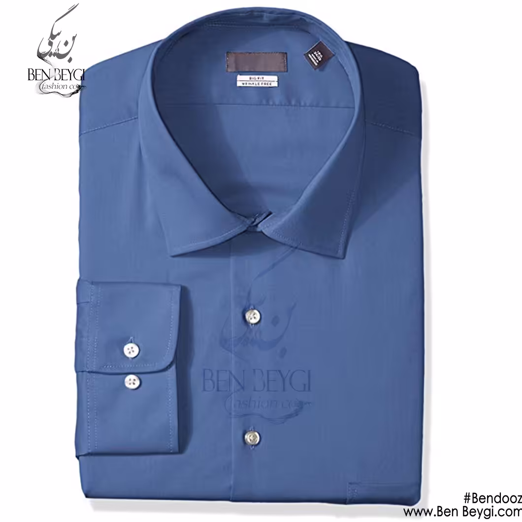 پیراهن مردانه سایز لارج  و 2x آبی نفتی