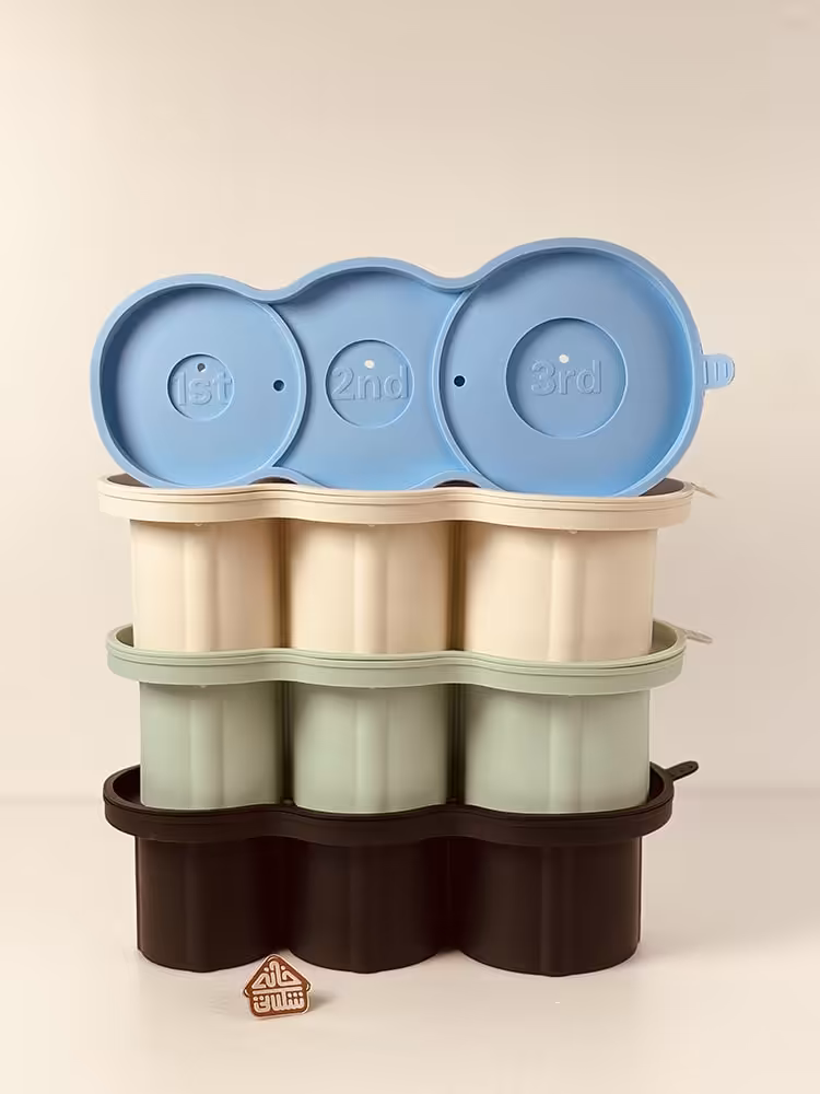 قالب یخ سیلیکونی سه قسمتی کد002596