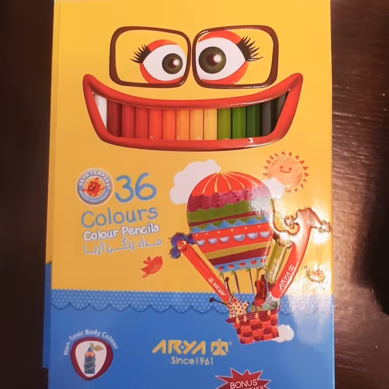 مداد رنگی 36 تایی آریا