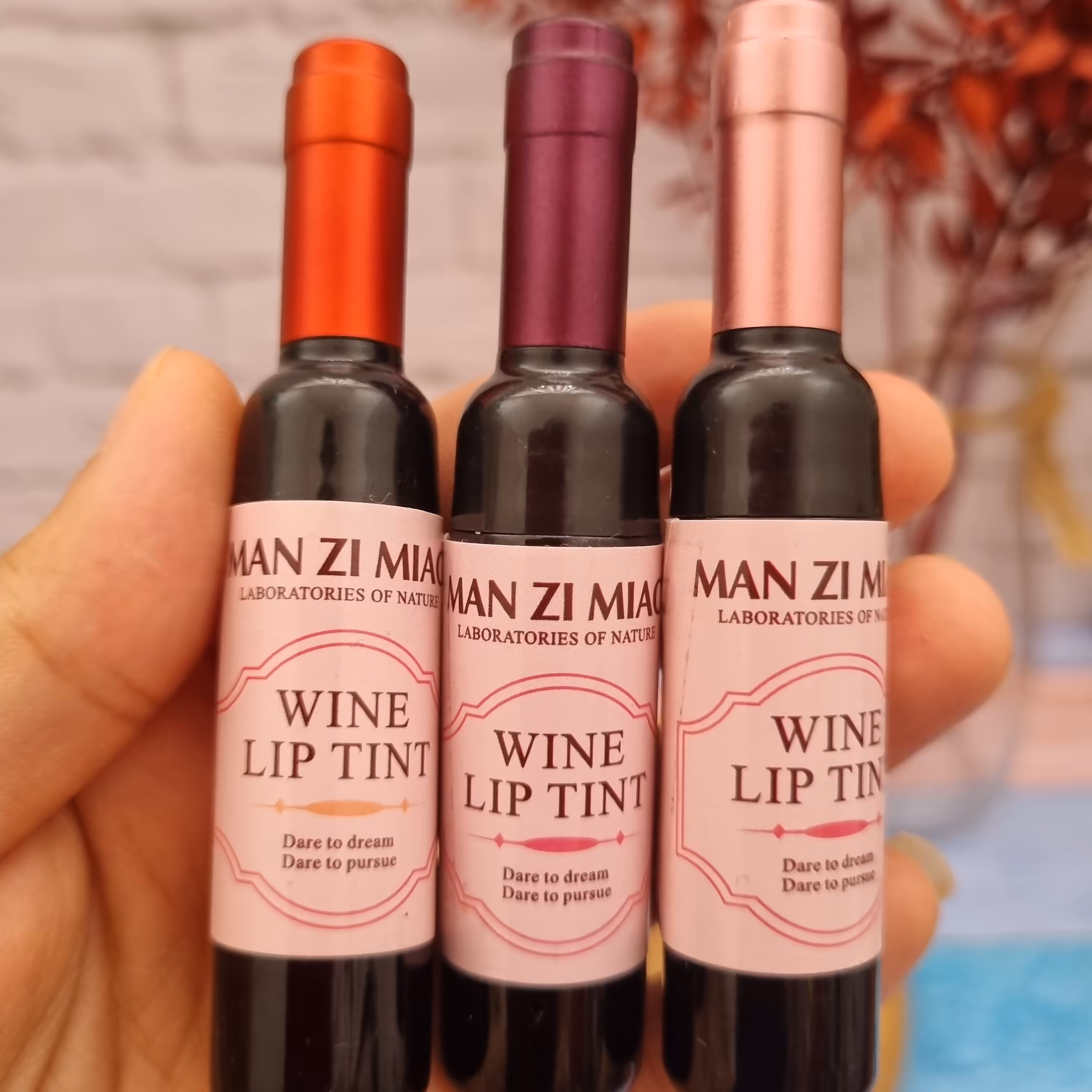 تینت لب شامپاینی ضدآب ماندگاری بالا فقط صورتی