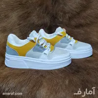 کتانی دخترانه آلدو - طوسی خردلی - کد 18 - ارسال رایگان
