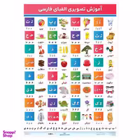 پوستر آموزشی اندیشه کهن مدل الفبای فارسی کد 780