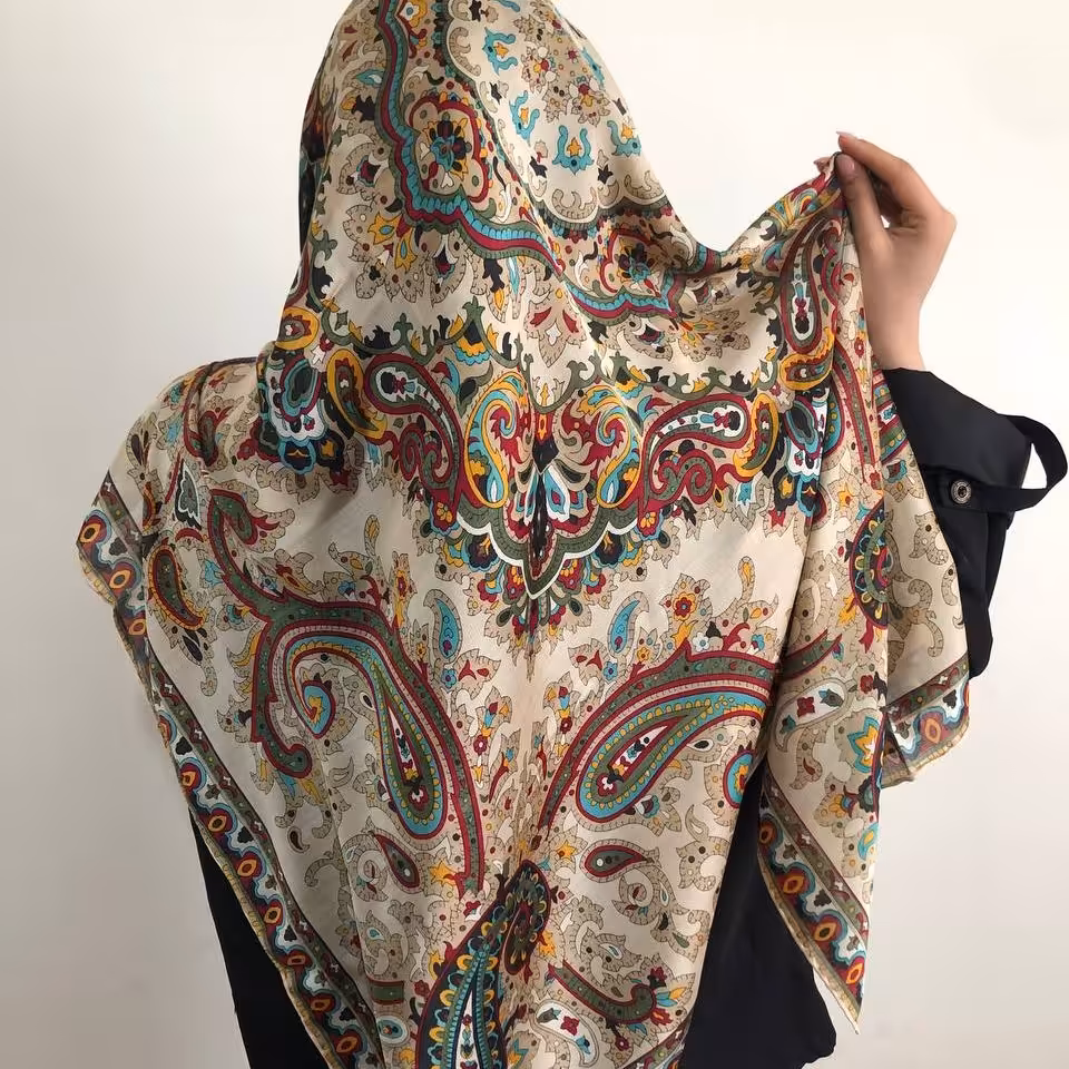 روسری ساتن ابریشم