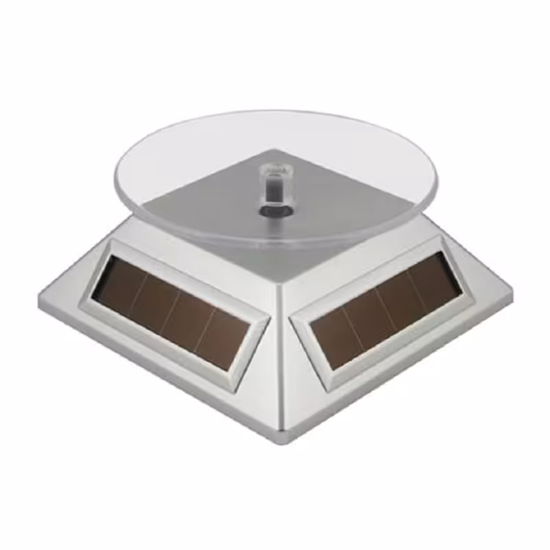 پایه گردان ویترینی خورشیدی نقره ای کد 4182