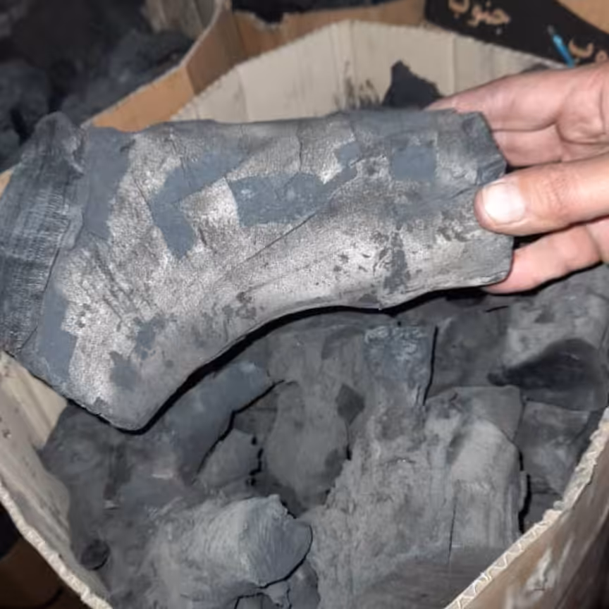 زغال کنده ریشه لیمو غرب مخصوص کافه بدون گاز بو ،کیفیت سوخت عالی 10کیلو (مستقیم از تولید کننده)