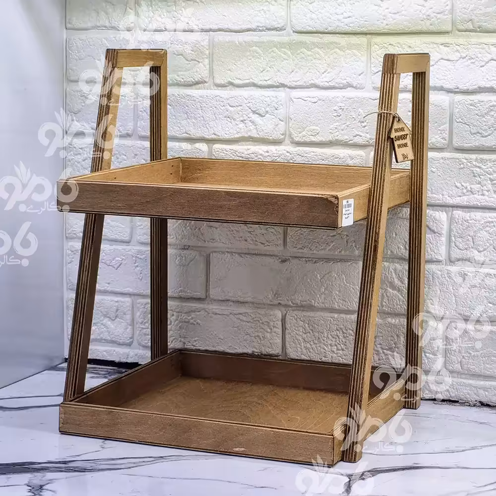 استند چوبی پلای وود 2 طبقه 30*30