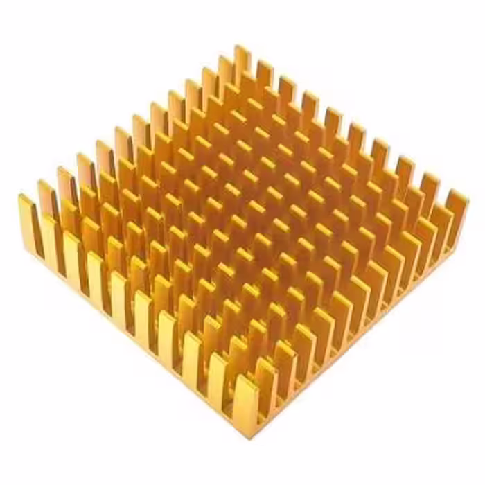 مجموعه 4 عددی هیت سینک سایز 4x4cm مخصوص المان سردکننده رنگ طلایی