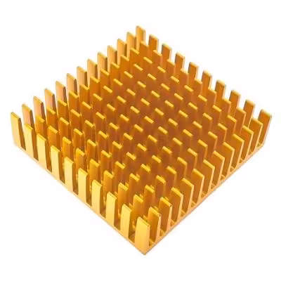 مجموعه 4 عددی هیت سینک سایز 4x4cm مخصوص المان سردکننده رنگ طلایی